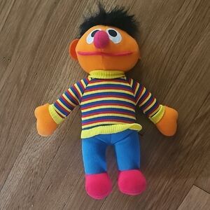 Vintage 1985 Playskool Ernie Sesame Street 11" Plush Toy Doll 72900